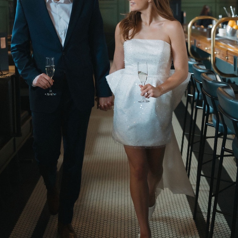 Untamed petals bridal Kane bow dress